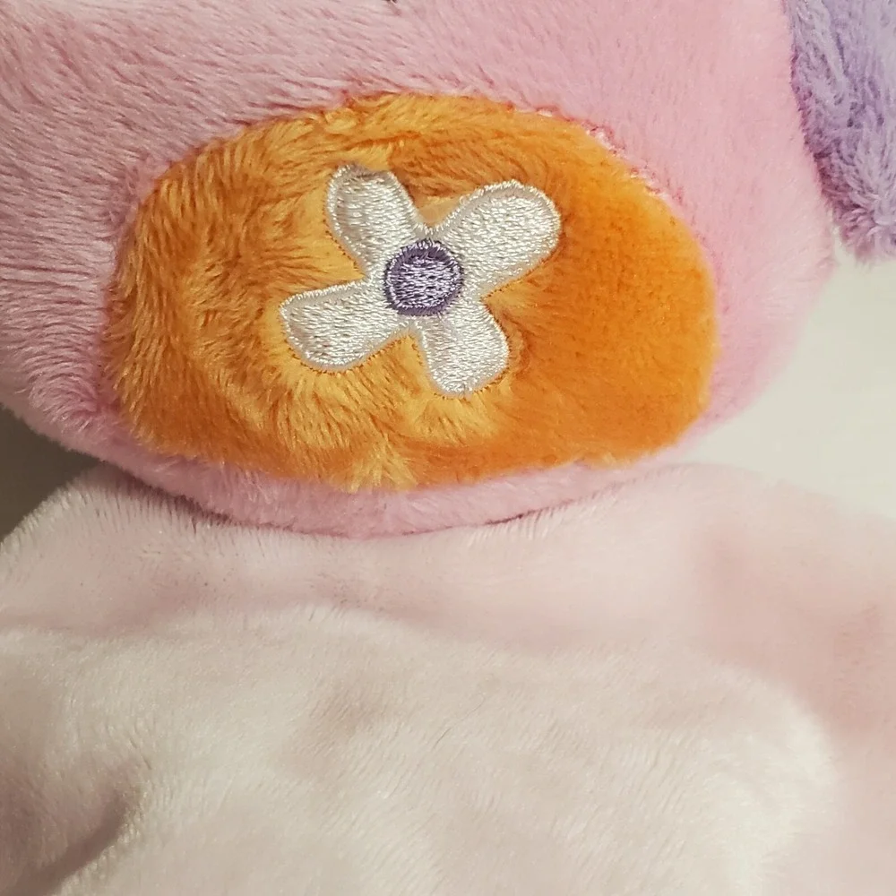BananaFish Studio Pink Purple Owl Baby Lovey Velour Soft Security Blanket - Picture 15 of 16